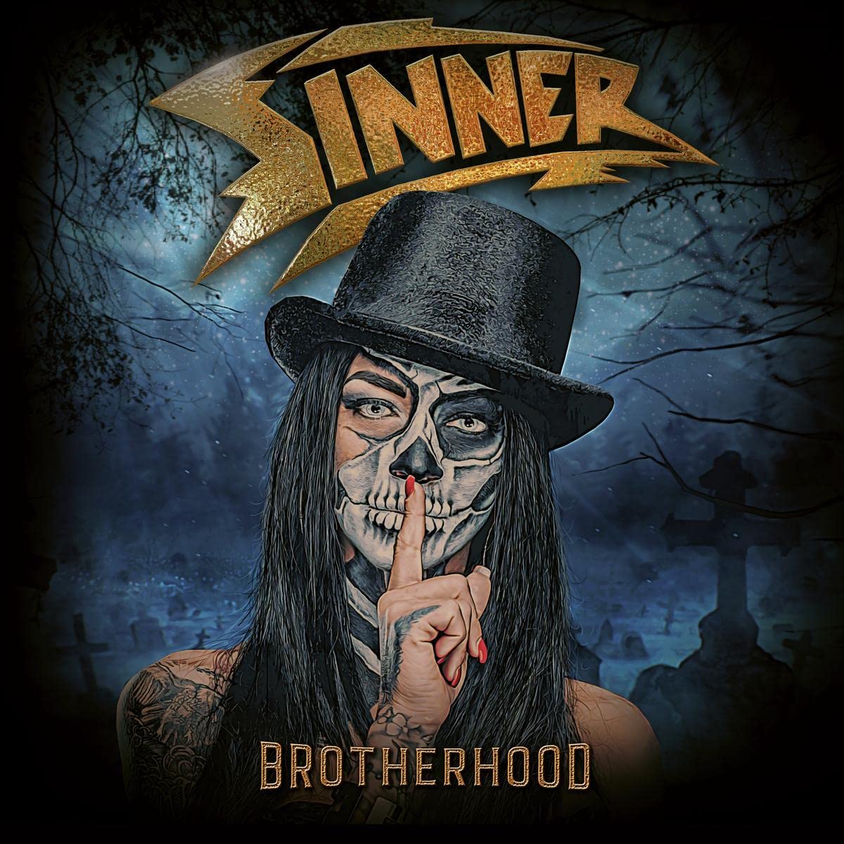 Sinner: Brotherhood - White & Black Colored Vinyl - Vinyl LP