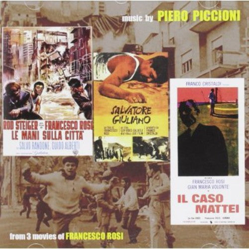Piero Piccioni: Le Mani Sulla Citta (Hands Over the City) / Salvatore Giuliano / Il Caso Mattei (The Mattei Affair) (Original Soundtracks) - COMPACT DISCS