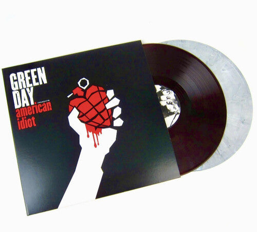 Green Day: American Idiot - Limited Colored Vinyl with LP1 pressed on Red with Black swirl & LP2 pressed on White with Black swirl - Vinyl LP