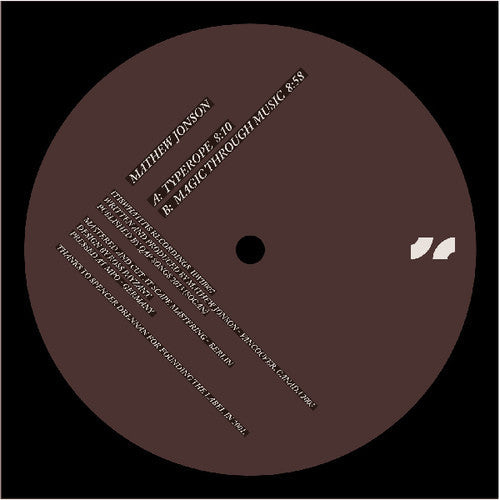 Mathew Jonson: Typerope - Vinyl LP