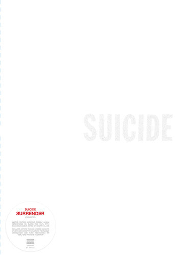Suicide: Surrender - Vinyl LP