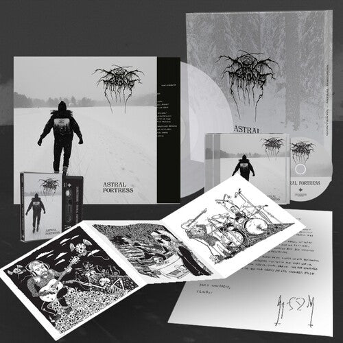 Darkthrone: Astral Fortress - Peaceville Store Exclusive Deluxe Edition, 140gm Clear Vinyl/CD/Cassette/A4 Letter/Art Prints - Vinyl LP