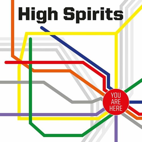 High Spirits: You Are Here - blue w/ white & red splatter - Vinyl LP