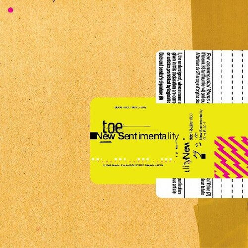 Toe: New Sentimentality - Vinyl LP
