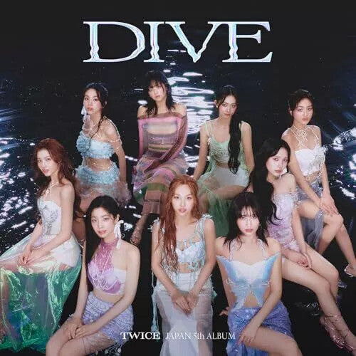 TWICE: Dive - Version B - incl. 20pg Booklet, Tattoo Sticker, 4-Cut Photo, Transparent Trading Card + 3 Trading Cards - COMPACT DISCS