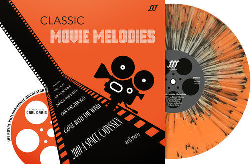 Royal Philharmonic Orchestra: Classic Movie Melodies (The Godfather, Gone With The Wind, Dr. Zhivago Etc.) - Orange Splatter Vinyl - Vinyl LP