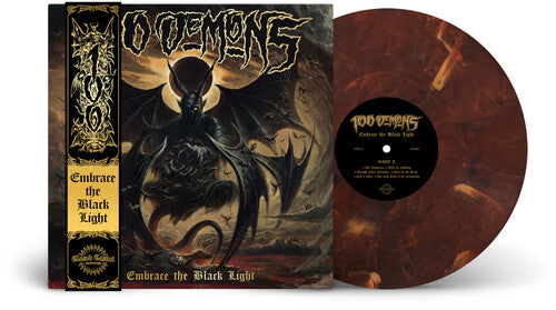 100 Demons: Embrace The Black Light  (Spiritual Obliteration Marble Vinyl) - Vinyl LP